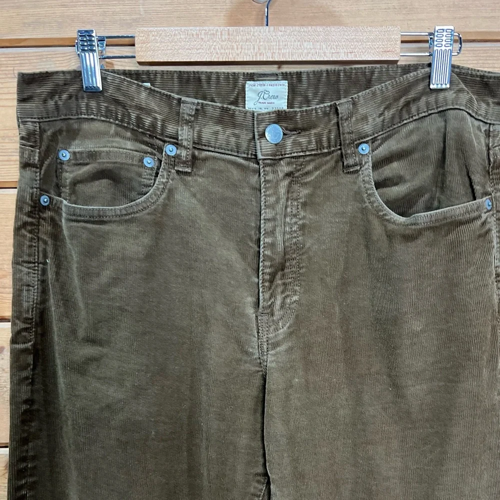 J.Crew 770 Slim Corduroy Pants Brown Stretch 34x34